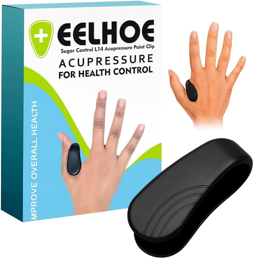 Sugar Control Acupressure Clip for Diabetics Sugar Control LI4 Acupressure Point Clip Headache Relief Products Migraine &Tension Relief