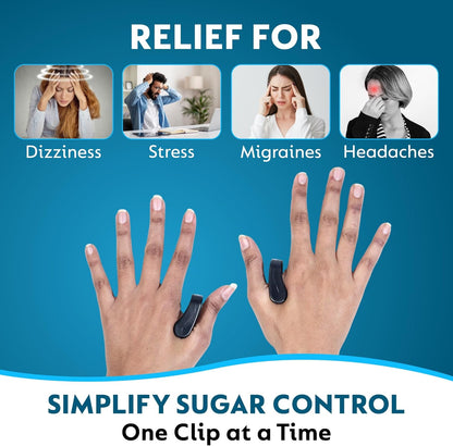 Sugar Control Acupressure Clip for Diabetics Sugar Control LI4 Acupressure Point Clip Headache Relief Products Migraine &Tension Relief