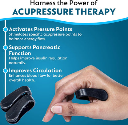 Sugar Control Acupressure Clip for Diabetics Sugar Control LI4 Acupressure Point Clip Headache Relief Products Migraine &Tension Relief